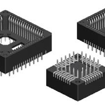 Vertical, Through Hole, PLCC Socket, Hi-Reliability, Tin, 52 Contacts