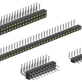 2.54mm Pitch, 1 Row, Horizontal, Through Hole, Header, Precision Turned Contact, Tin, 9 Contacts