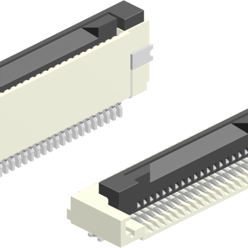 0.5mm Pitch, 1 Row, Horizontal, Surface Mount, FPC/FFC, ZIF Type, Tin, 20 Contacts
