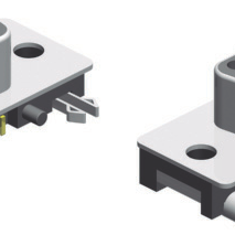 D-Sub, Ultra Slim Profile, Right Angle, Surface Mount, 9 Contacts, Male, Tin/Gold, 4-40 UNC Rivet