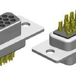 D-Sub, D-Sub High Density, Straight, Solder Cup,  Contacts, Male, Tin/Gold, 4-40 UNC Rivet