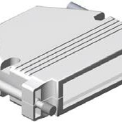 D-Sub, Accessories, Hood, Straight, Nickle, Metal, Zinc alloy, 50 Contact