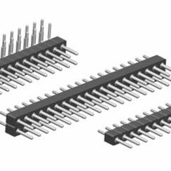 2.54mm Pitch, 2 Row, Vertical, Through Hole, Header, Precision Turned Contact, Gold, 58 Contacts