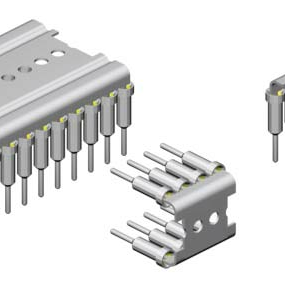 7.62mm Pitch, 2 Row, Vertical, Through Hole, IC Socket, Carrier Sockets & Strips, Tin/Gold, 18 Contacts