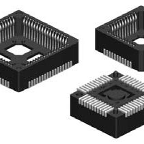 Vertical, Surface Mount, PLCC Socket, Hi-Reliability, Tin, 44 Contacts