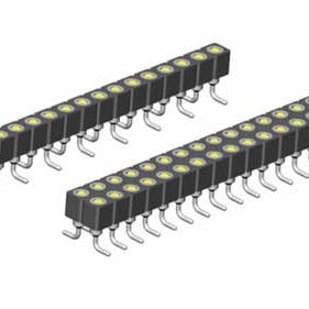 2.54mm Pitch, 1 Row, Straight, Surface Mount, Socket, Precision Turned Contact, Gold, 34 Contacts