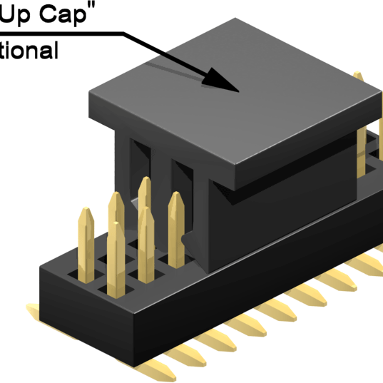 1.00mm Pitch, 2 Row, Vertical, Surface Mount, Header, Pin Header, 1.9mm Mating Pin Height, Gold, 8 Contacts