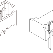 1.25mm Pitch, 1 Row, Straight, Through Hole, Wire to Board, Crimp Connector, Tin/Gold, 2 Contacts