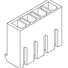 5.08mm Pitch, 1 Row, Straight, Wire Mount, Power to Board, Crimp Connector, 4 Contacts