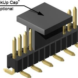 1.27mm Pitch, 1 Row, Vertical, Surface Mount, Header, Pin Header, 2.8mm Mating Pin Height, Gold, 24 Contacts