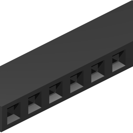 2.54mm Pitch, 1 Row, Horizontal, Through Hole, Socket, PCB, 5mm Socket Height, Gold, 3 Contacts
