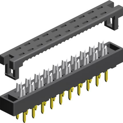 2.00mm Pitch, 2 Row, IDC, Cable Mount, IDC, DIP Plug, Nickel/Gold, 18 Contacts